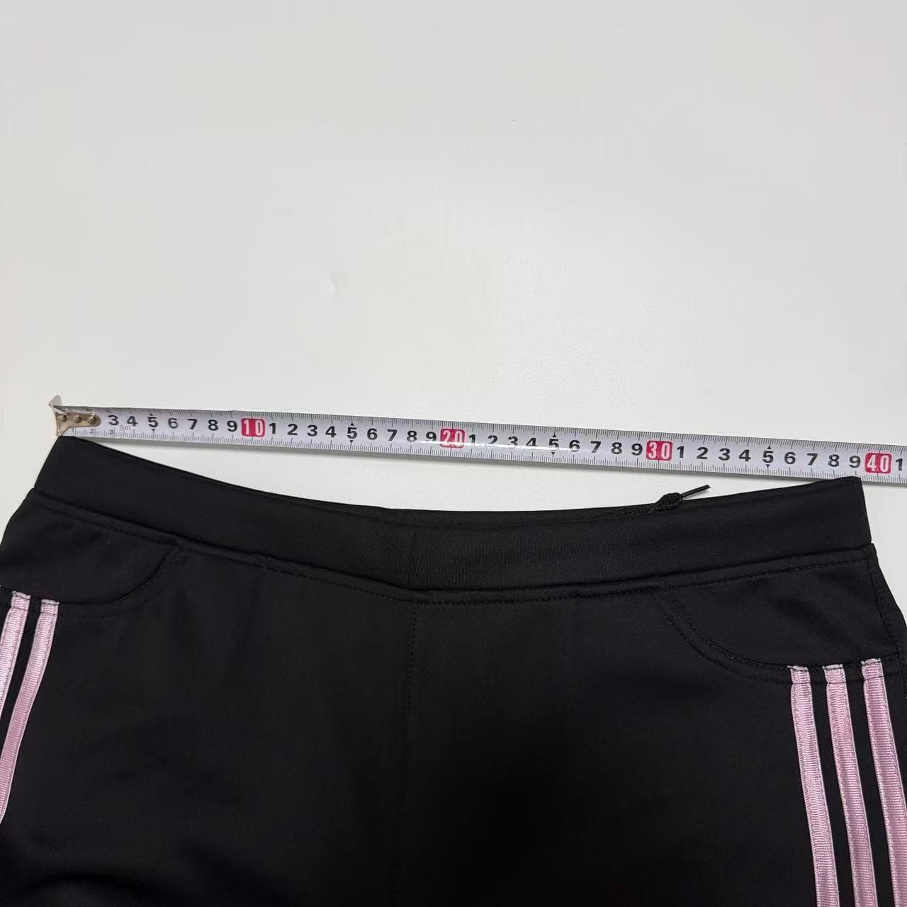 Vintage Adidas Women's Black Track Pants With Pink Stripes — photo 6 of 10