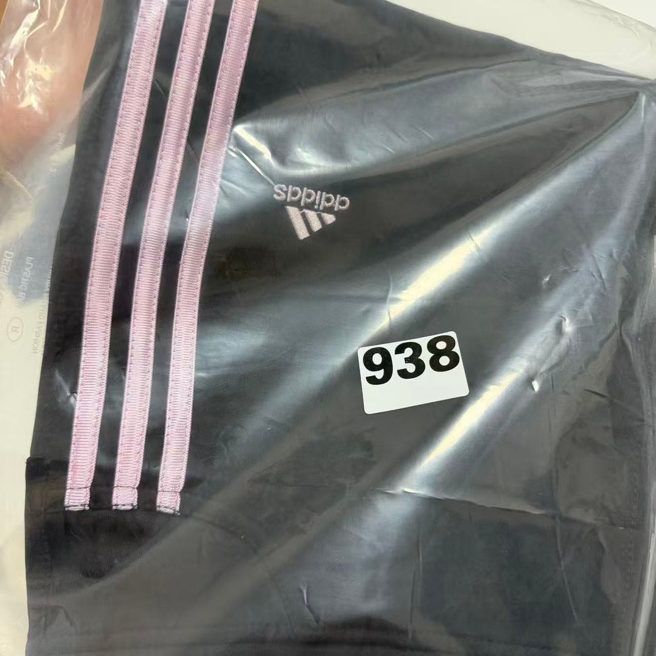 Vintage Adidas Women's Black Track Pants With Pink Stripes — photo 10 of 10