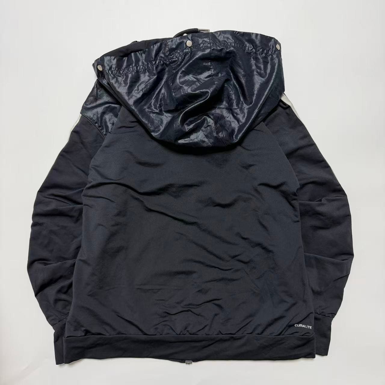 Vintage Adidas Y2K Black Hooded Track Jacket M — photo 2 of 7