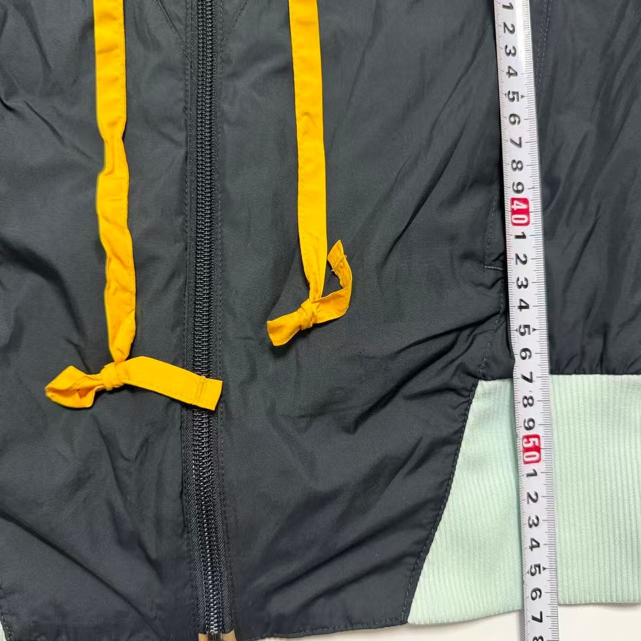 Vintage Adidas Y2K Windbreaker Jacket Black Yellow — photo 6 of 8