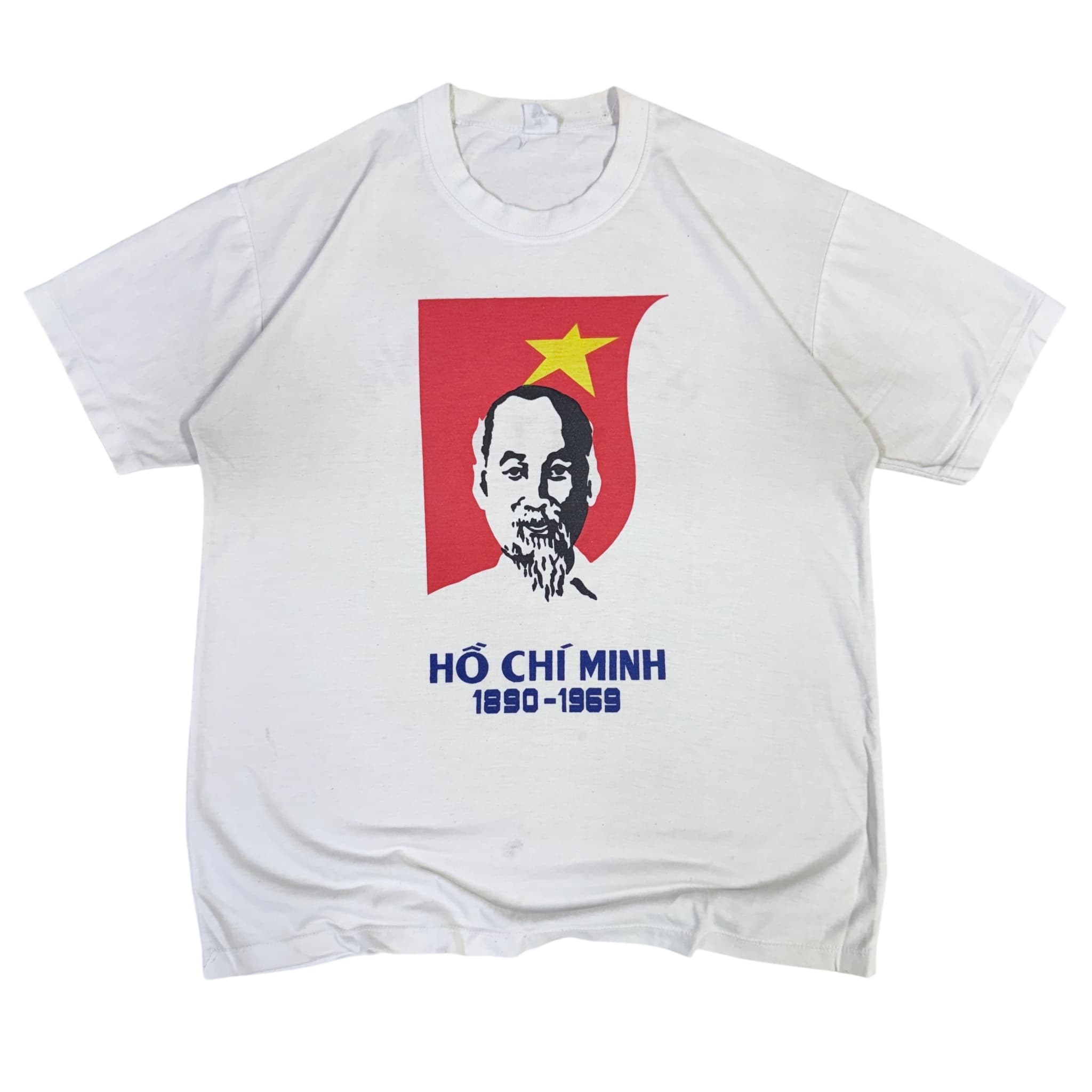 Vintage Ho Chi Minh Graphic T-Shirt White Men's Size L — photo 1 of 6
