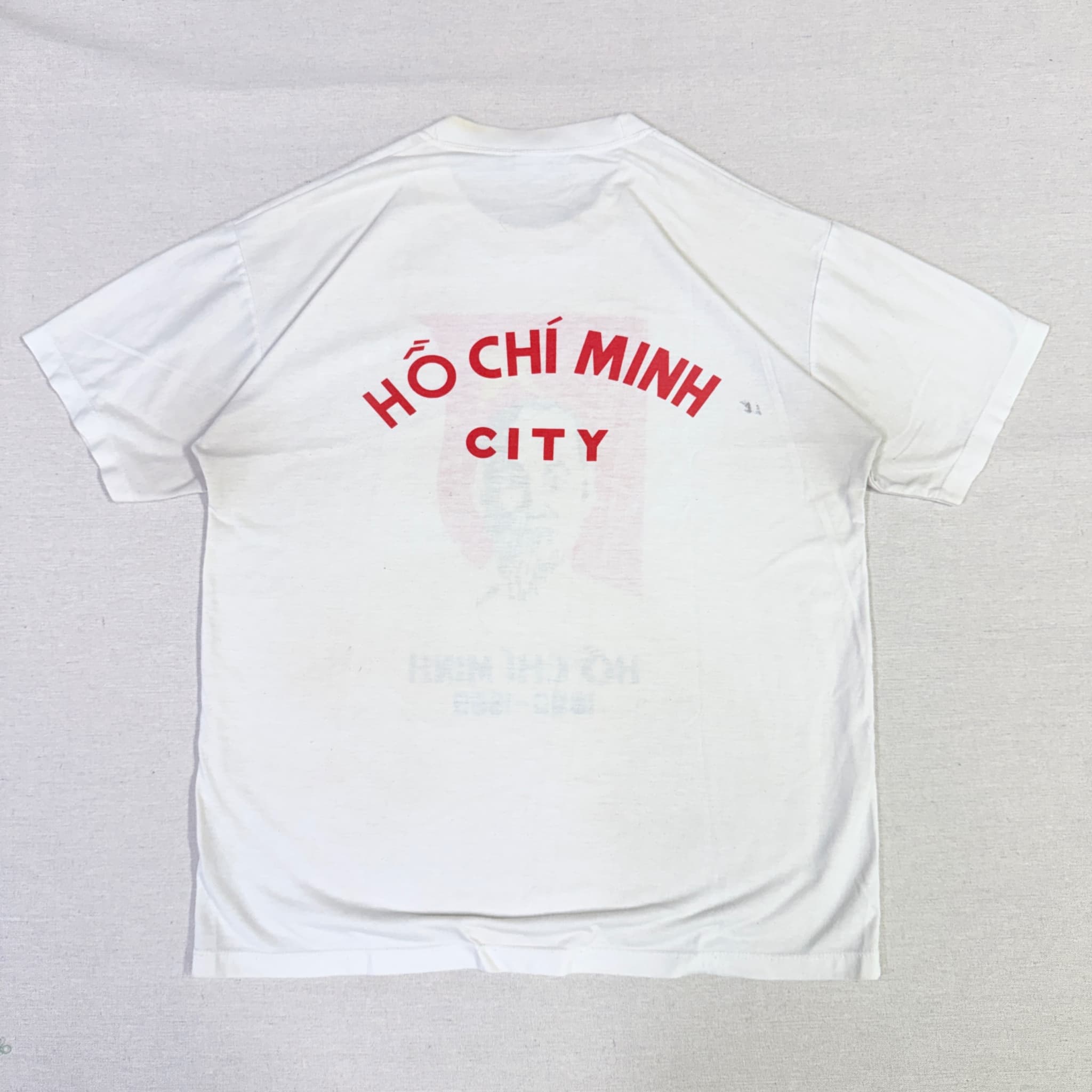 Vintage Ho Chi Minh Graphic T-Shirt White Men's Size L — photo 4 of 6