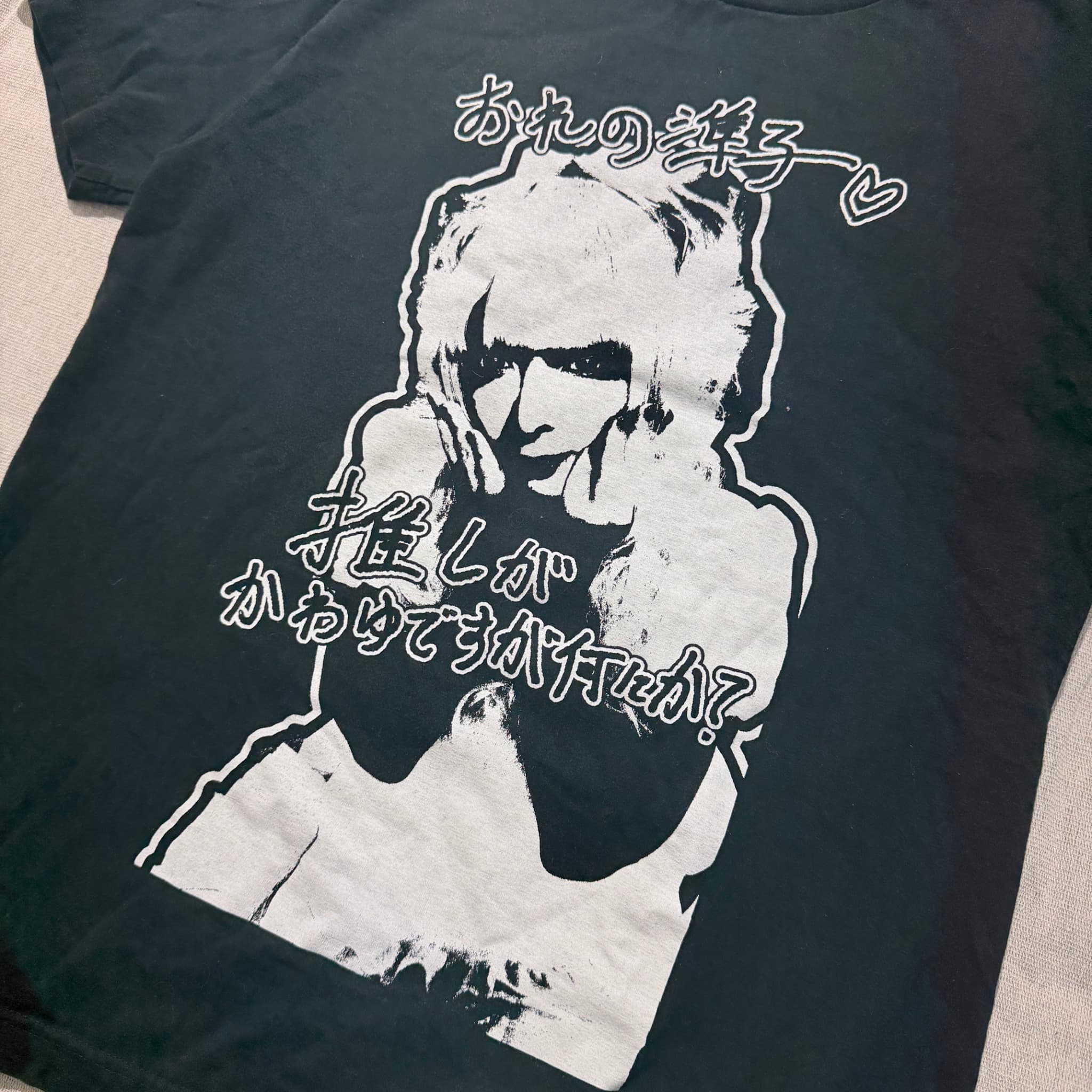 Vintage Japanese Idol Graphic T-Shirt Black Unisex XL — photo 2 of 6