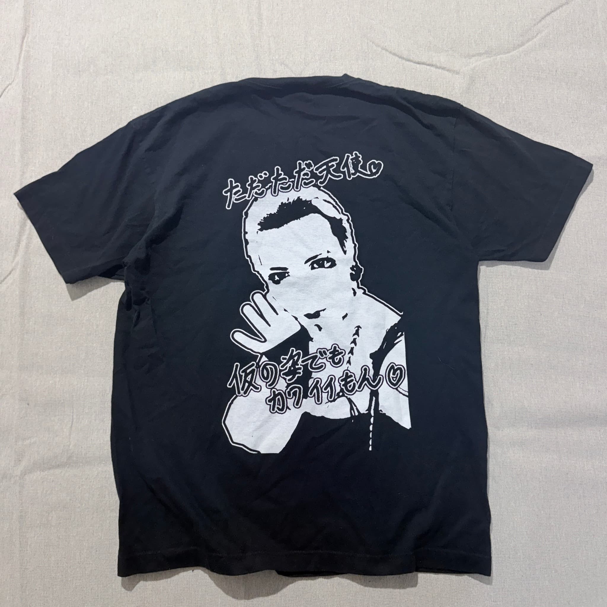 Vintage Japanese Idol Graphic T-Shirt Black Unisex XL — photo 5 of 6