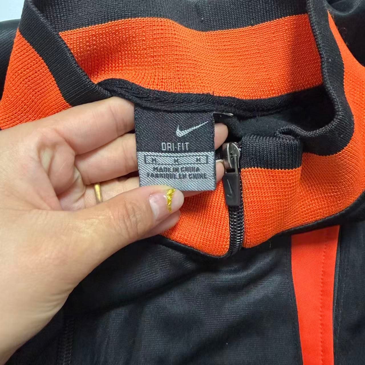 Vintage Nike Black And Orange Track Jacket — photo 4 of 6