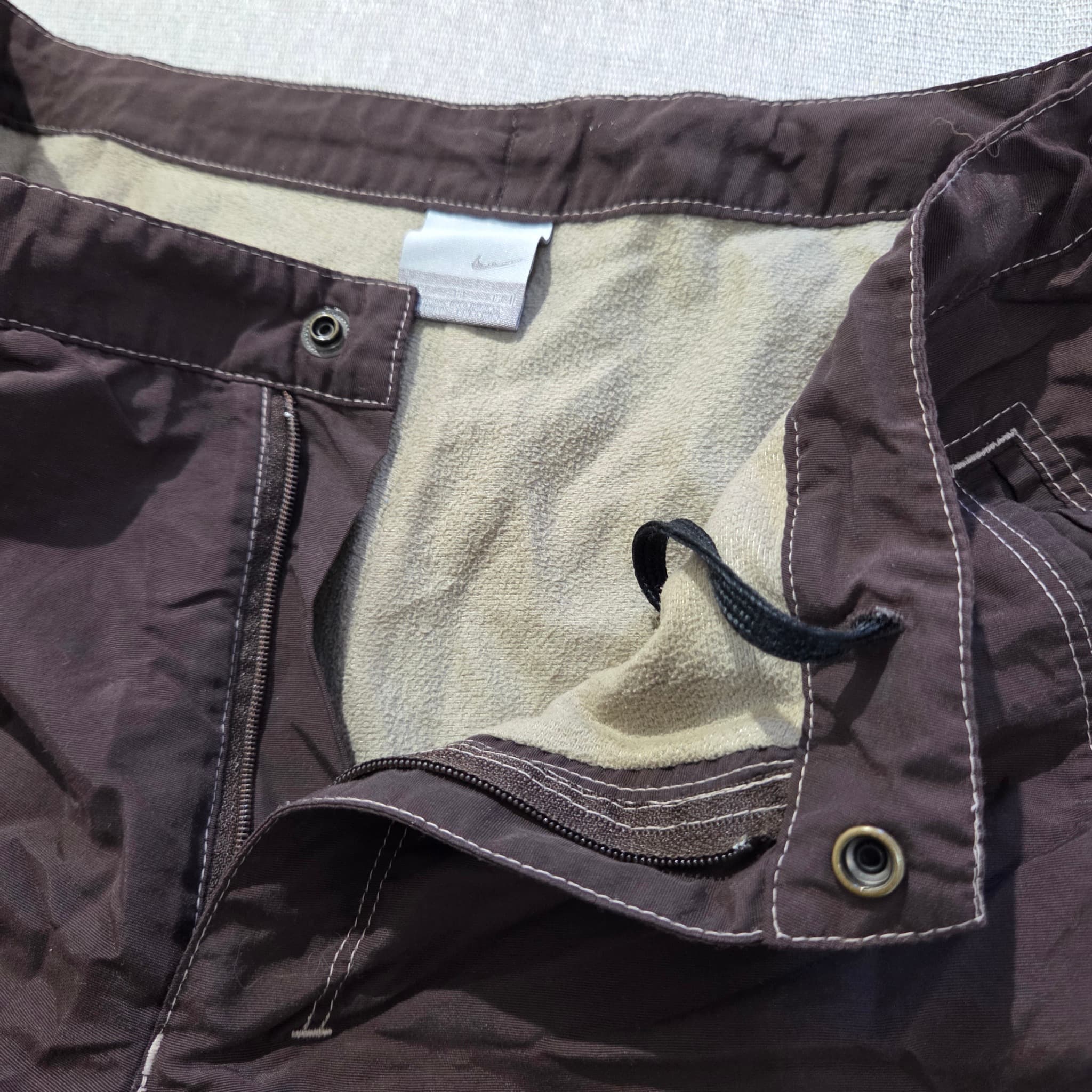 Vintage Nike Brown Baggy Wide Leg Pants — photo 6 of 11
