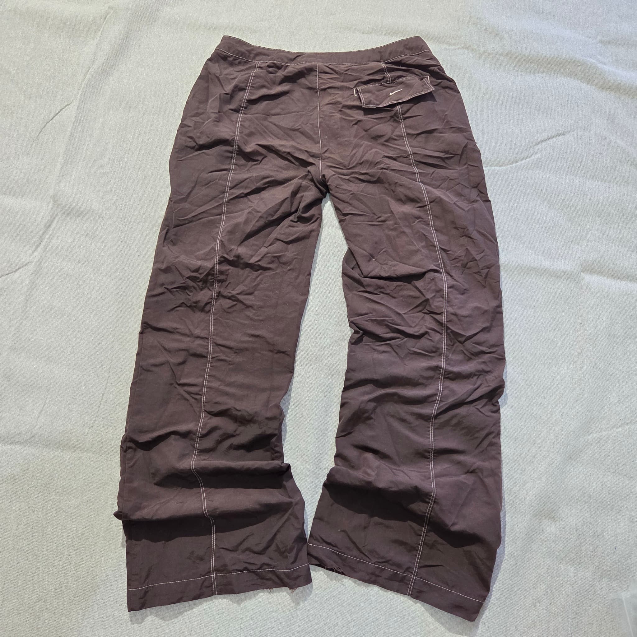 Vintage Nike Brown Baggy Wide Leg Pants — photo 9 of 11