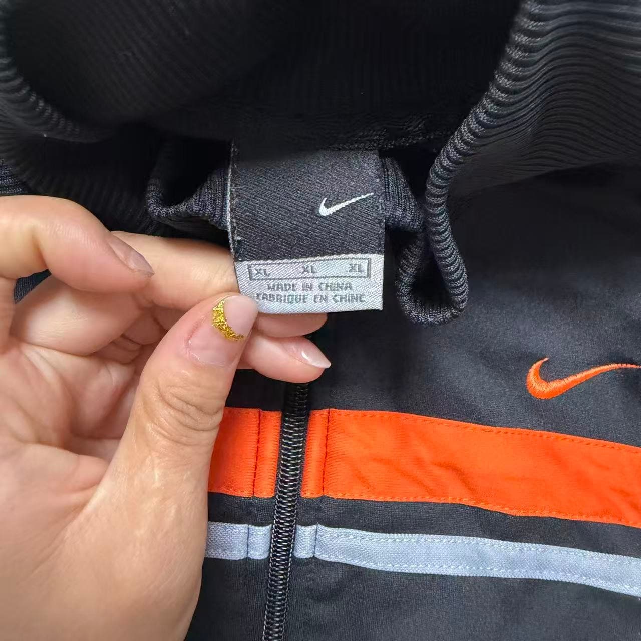 Vintage Nike Golf Full Zip Track Jacket Black — photo 3 of 7