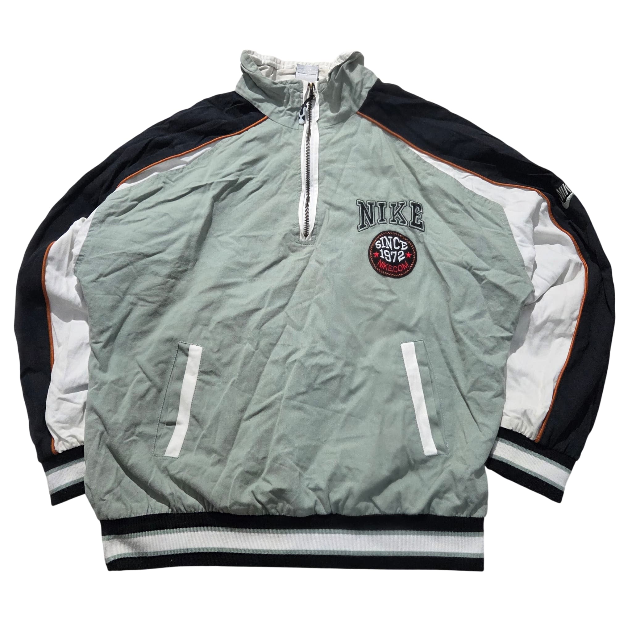 Vintage Nike Since 1972 Quarter-Zip Windbreaker Jacket Sage Green Men's M — photo 1 of 6