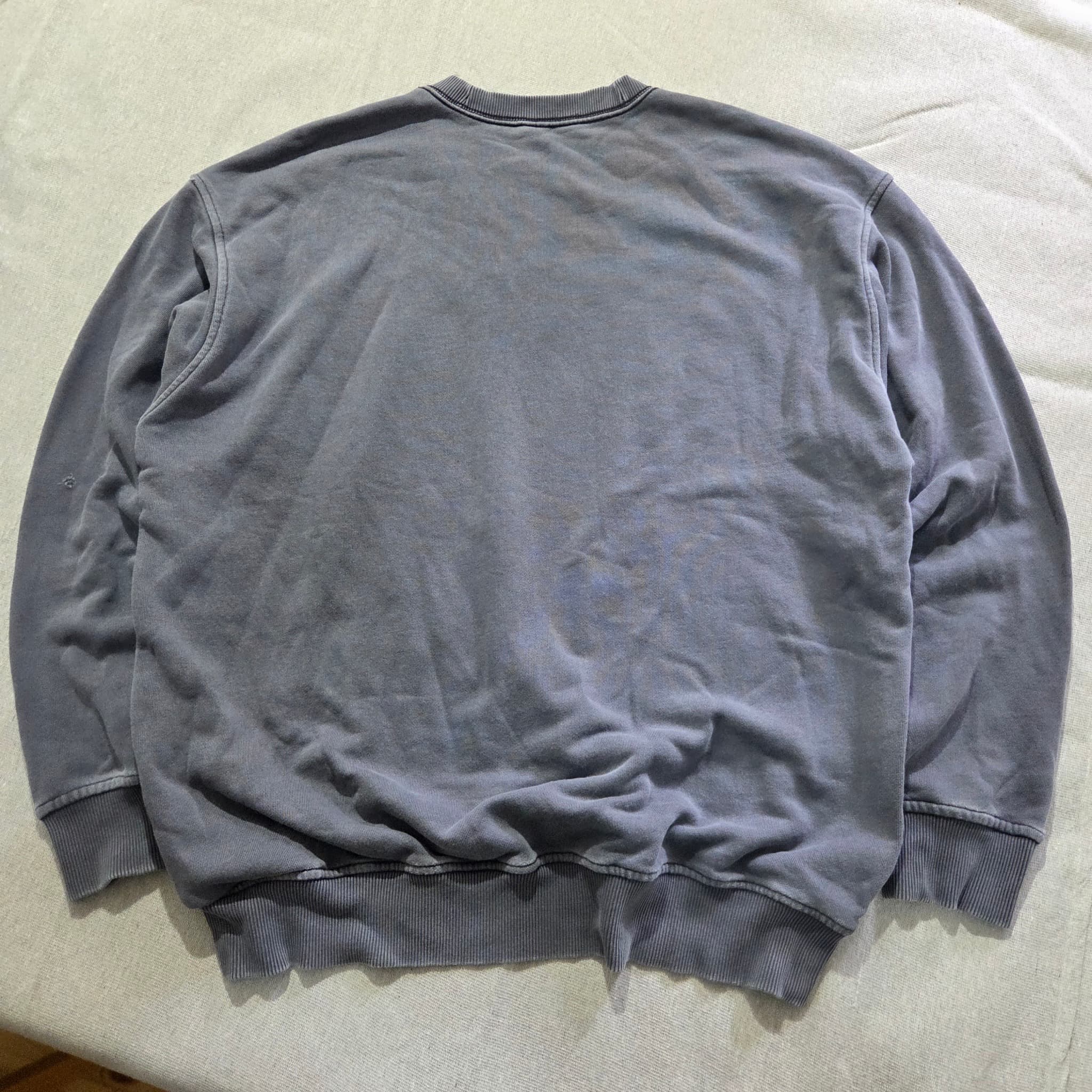 Vintage Reebok Embroidered Logo Crewneck Sweatshirt Grey — photo 6 of 12