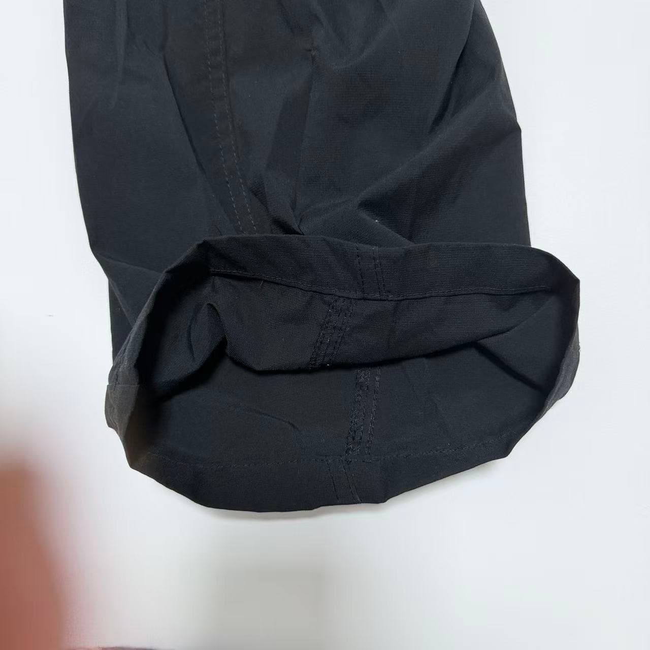 Vintage Style Black Baggy Cargo Pants Elastic Waist Unisex — photo 3 of 5