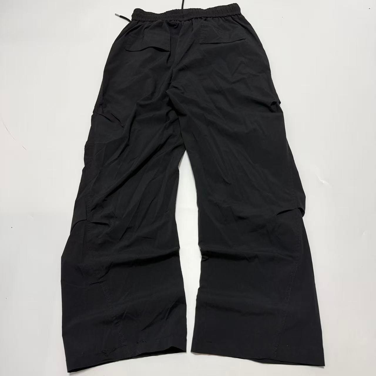 Vintage Style Black Baggy Cargo Pants Elastic Waist Unisex — photo 2 of 5