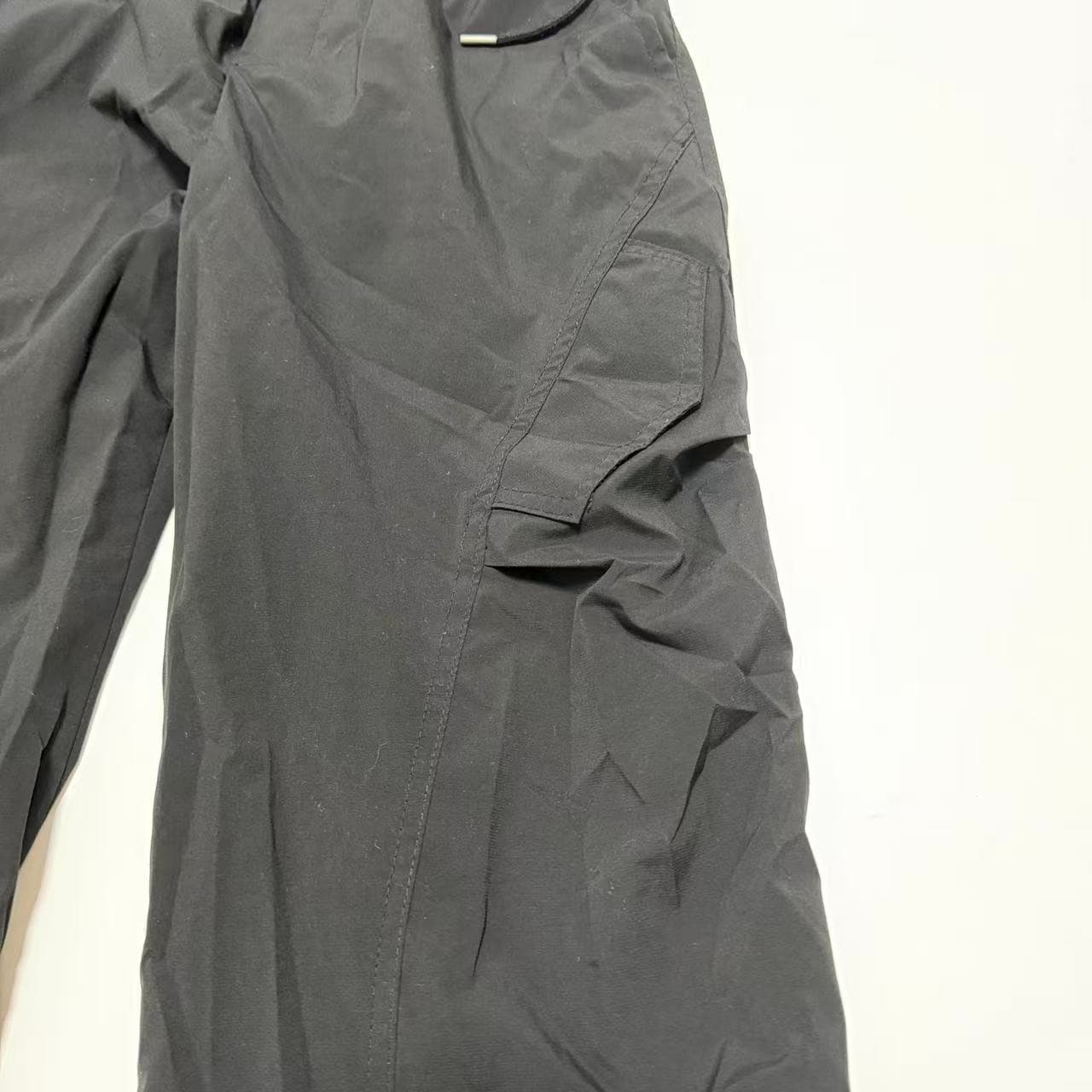 Vintage Style Black Baggy Cargo Pants Elastic Waist Unisex — photo 5 of 5