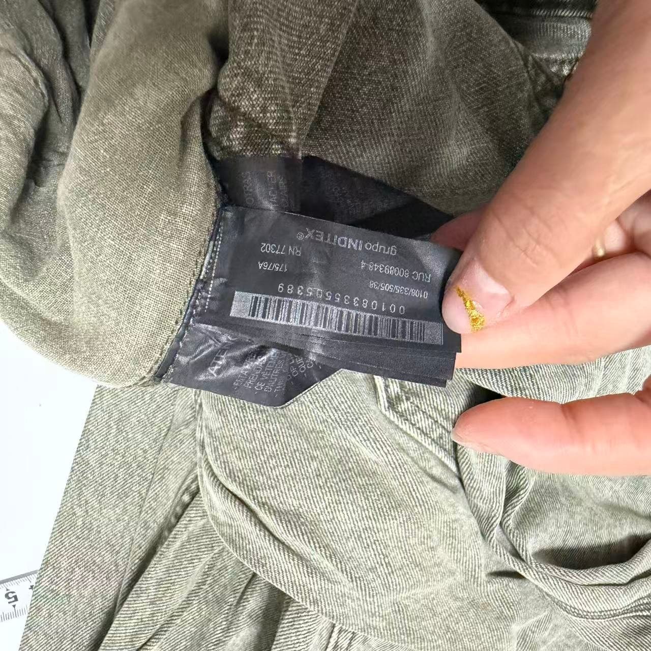 Zara Khaki Baggy Carpenter Pants — photo 5 of 7
